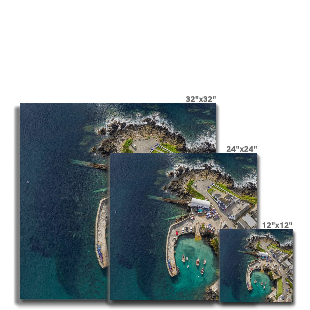 coverack from above canvas sizes