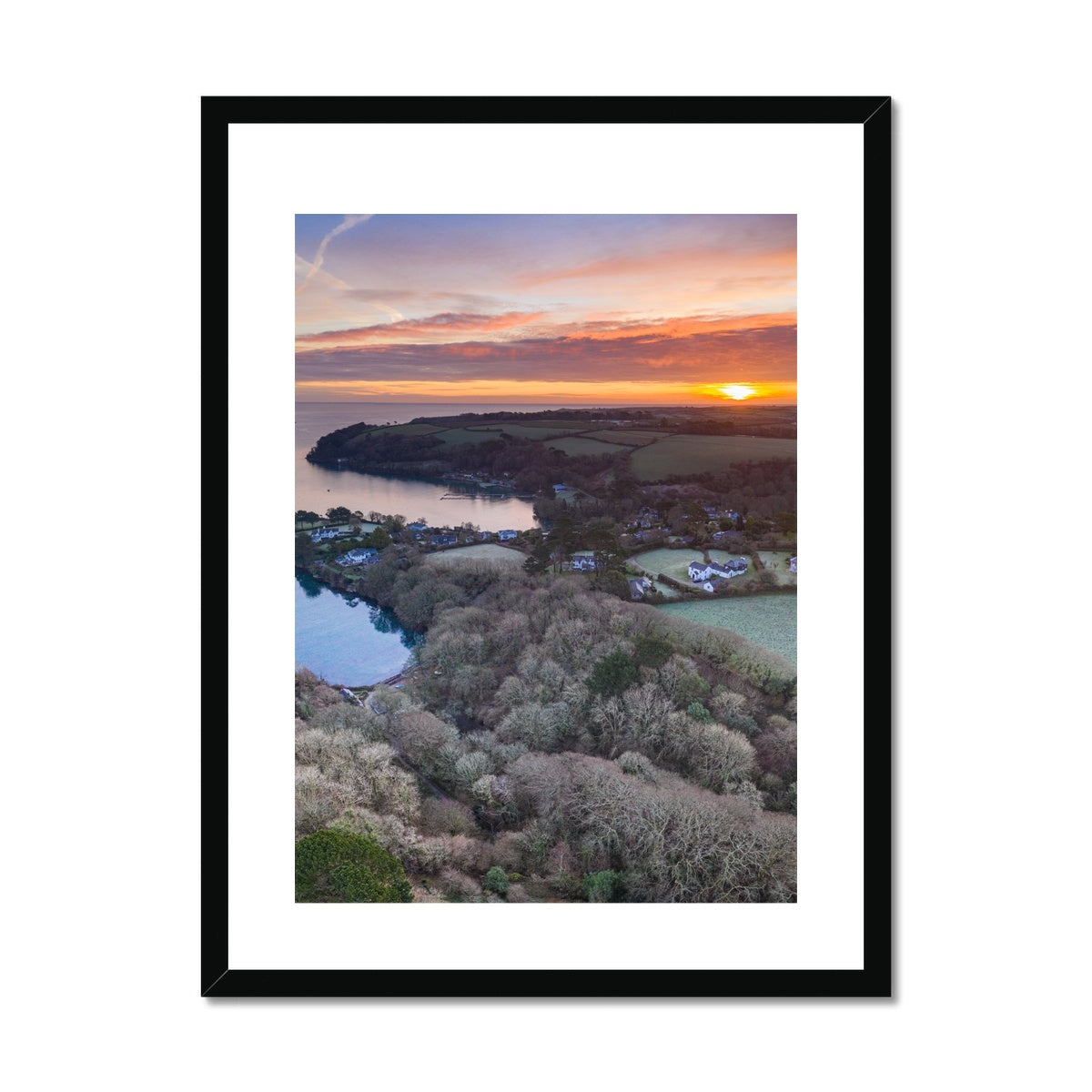 frenchmans creek sunrise framed print