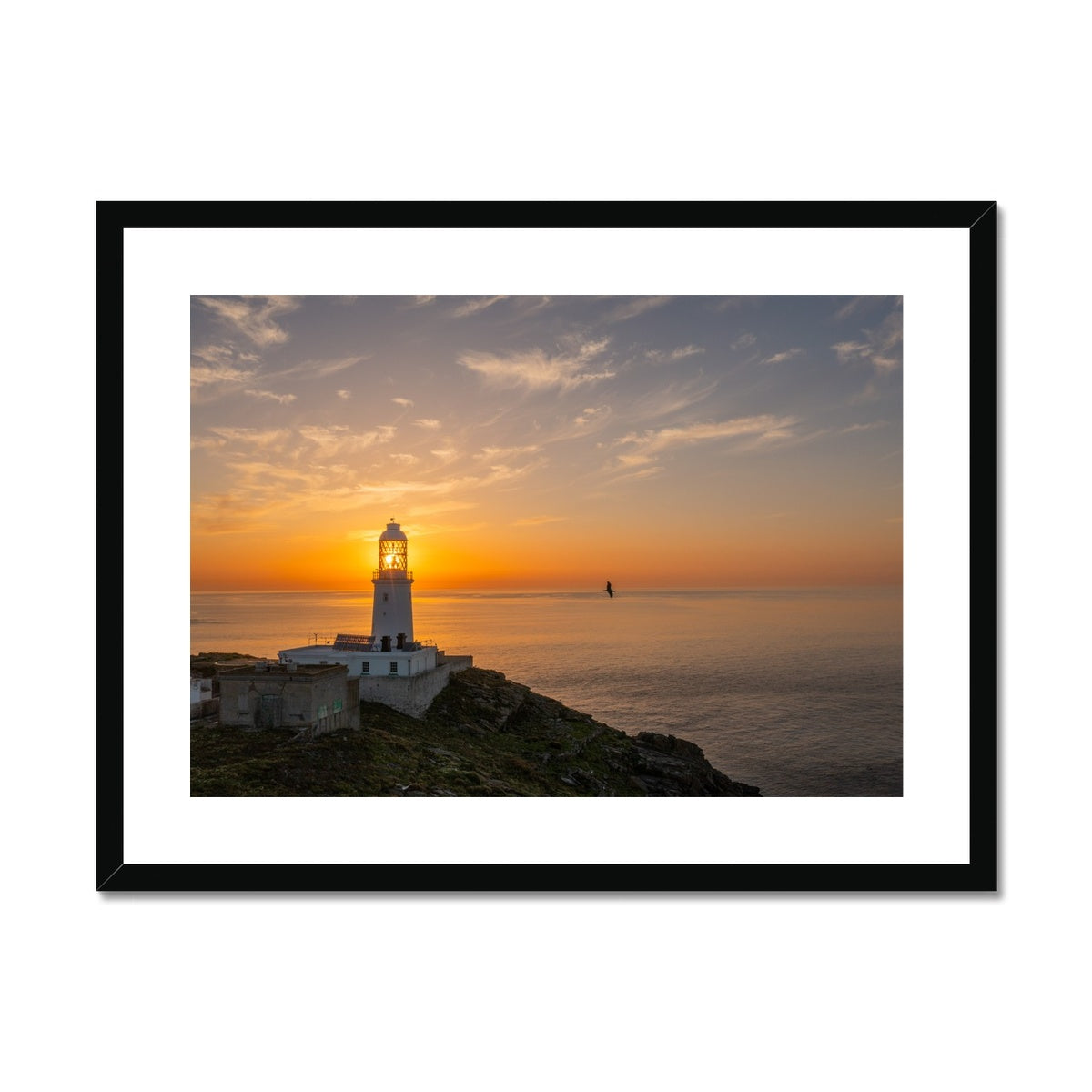 round island sunset framed print