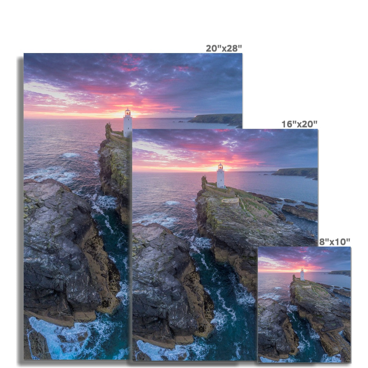 godrevy lighthouse dawn portrait picture sizes