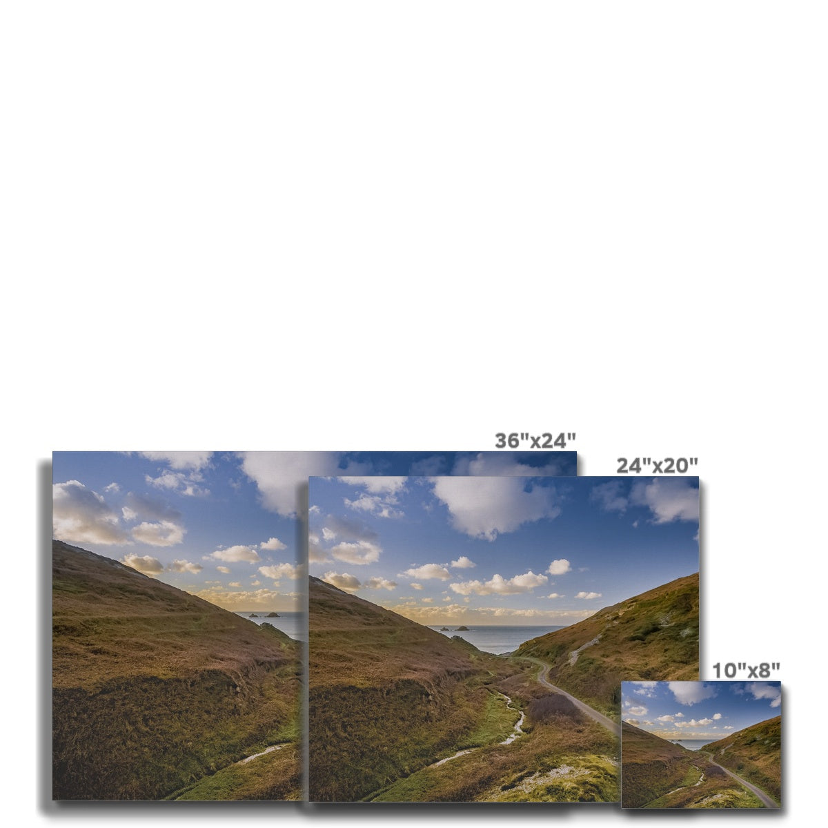 cot valley canvas sizes