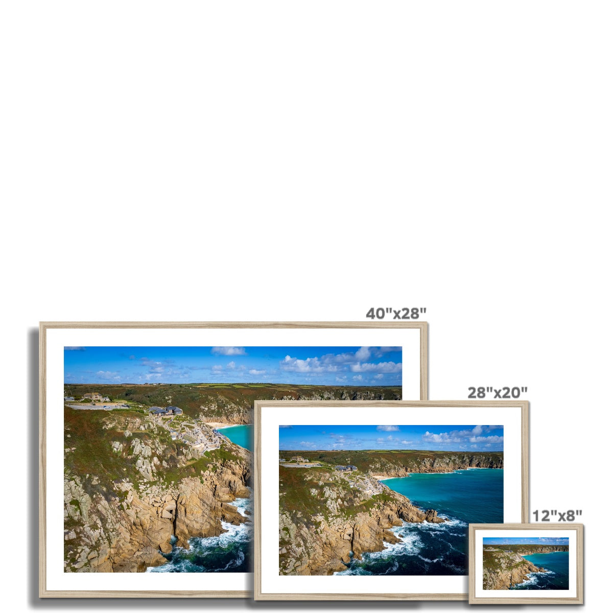 minack view framed photograph
