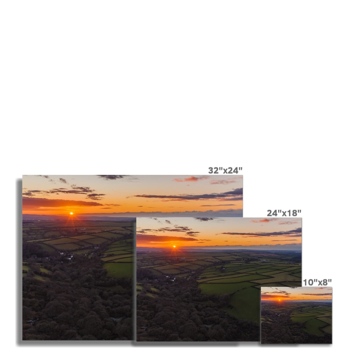 millpool sunset bodmin moor picture sizes