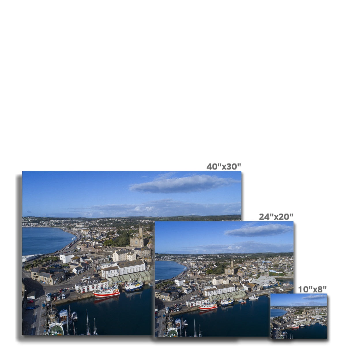 penzance harbour canvas sizes