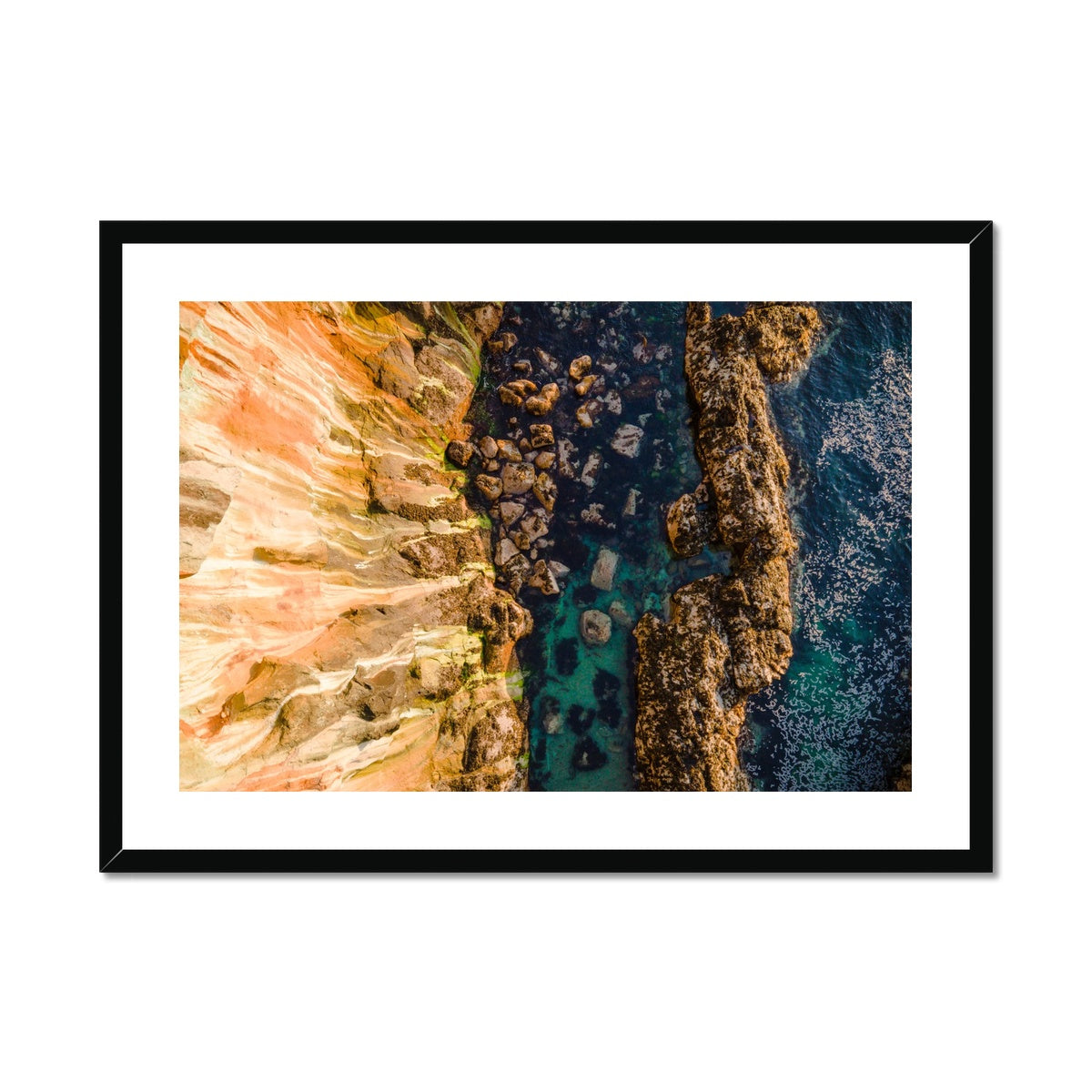 hanover rock colours framed print