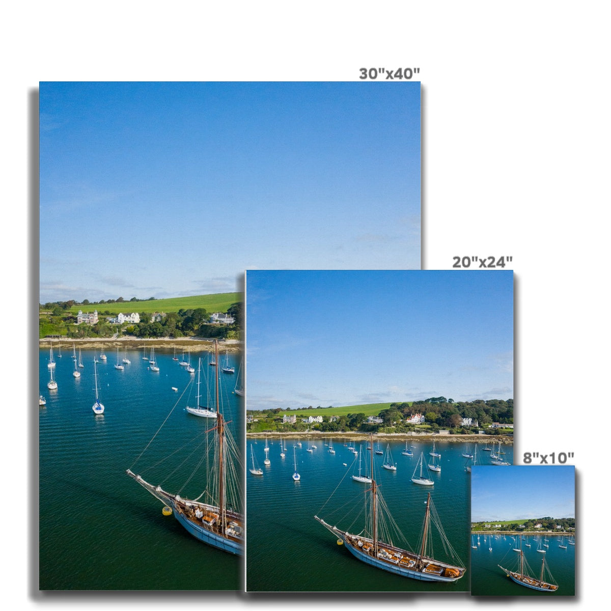 flushing sailing boat canvas sizes