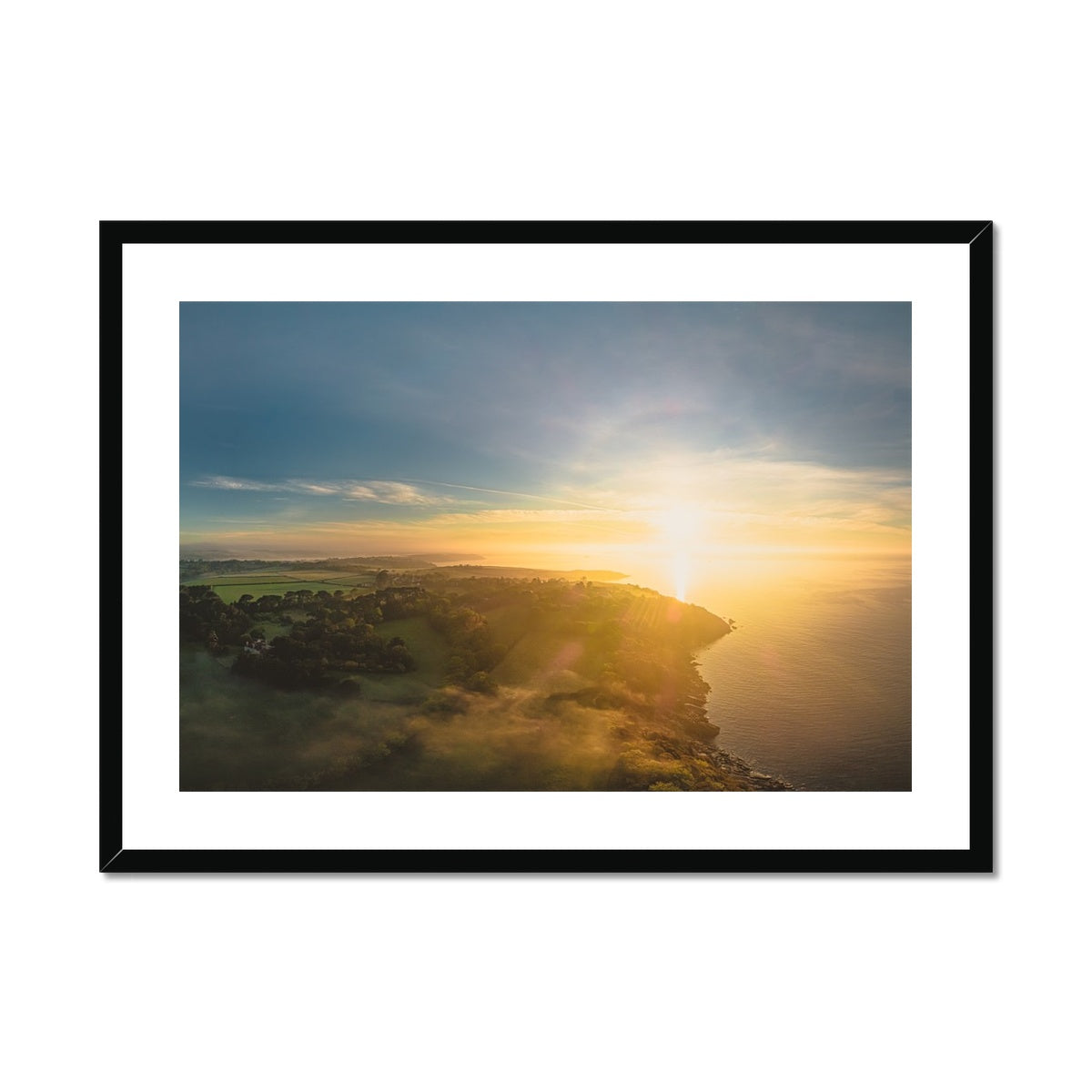 helford dawn framed print