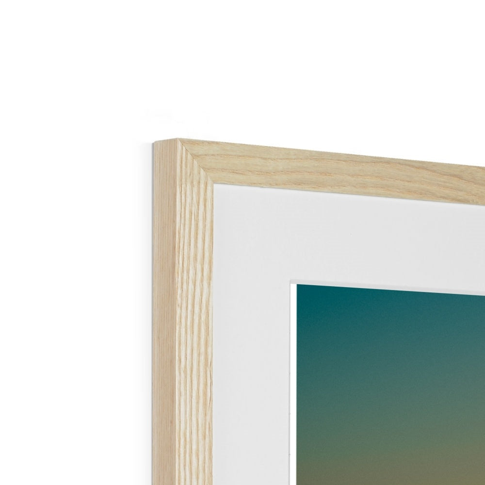 st michaels mount golden sunset wooden frame detail