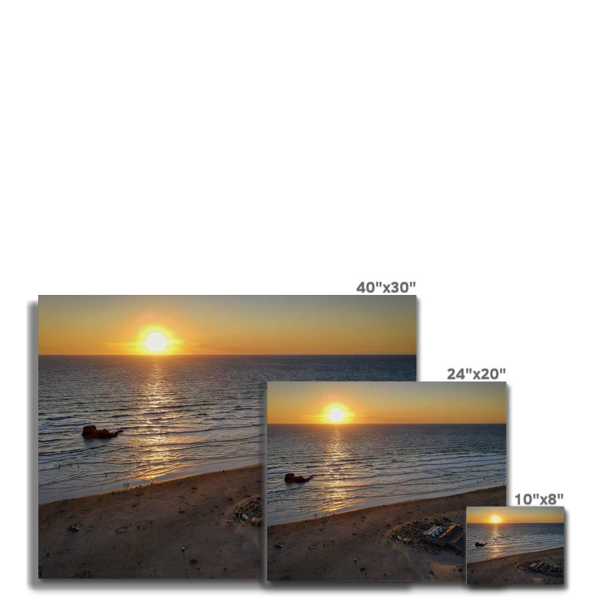 sunset watering hole canvas sizes