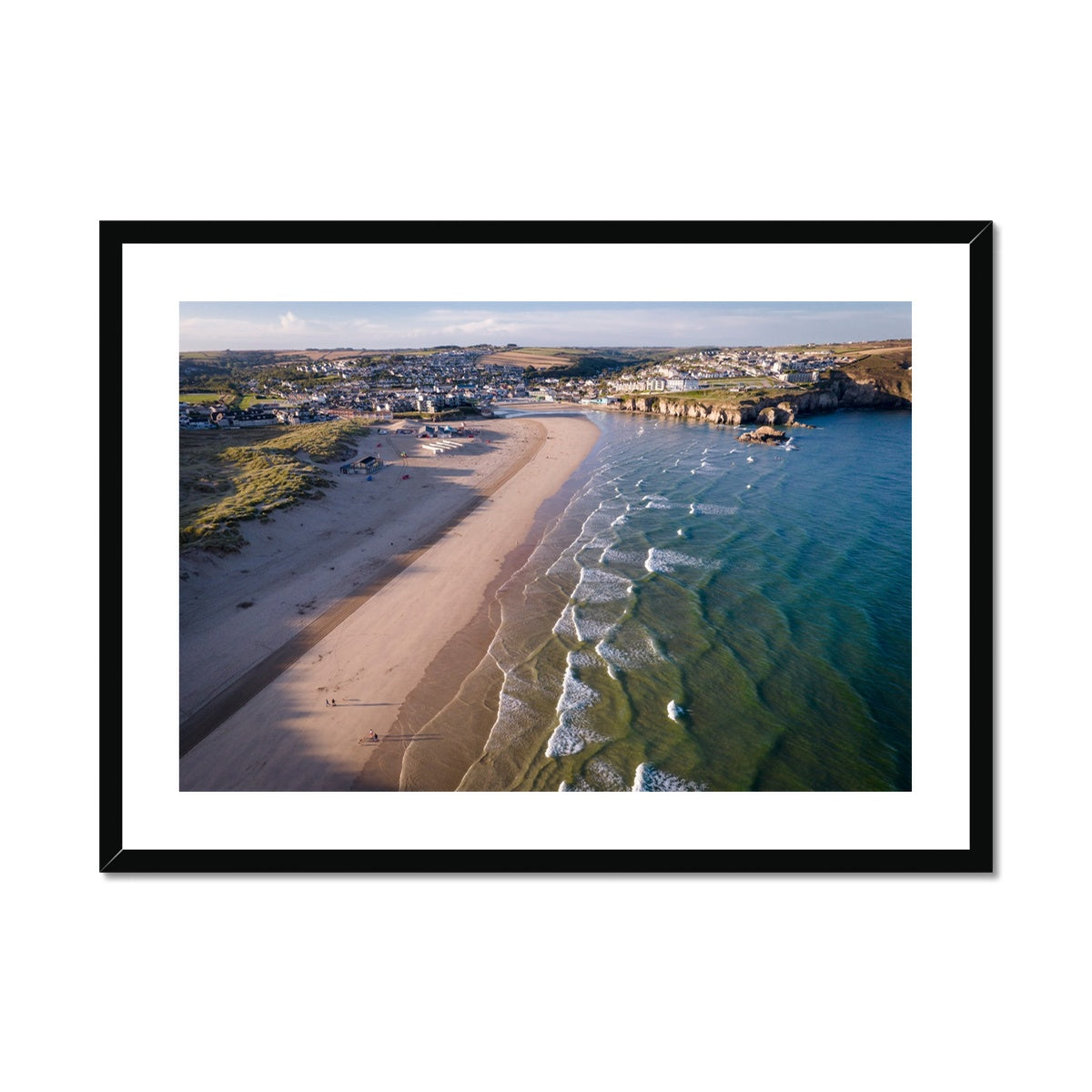Perranporth Bay Dawn ~ Framed & Mounted Print