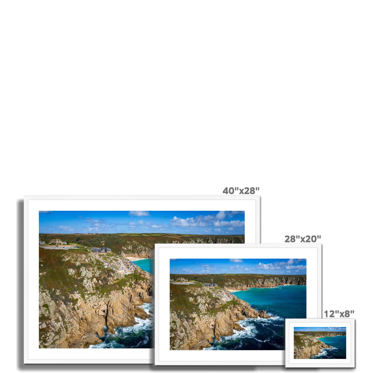 minack view wooden frame sizes