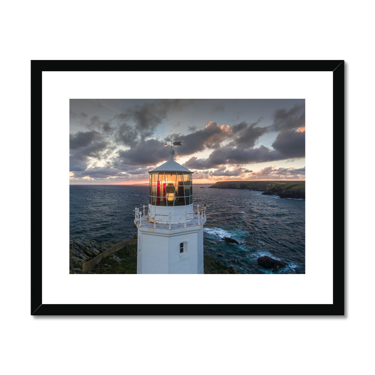 godrevy lighthouse close up framed print