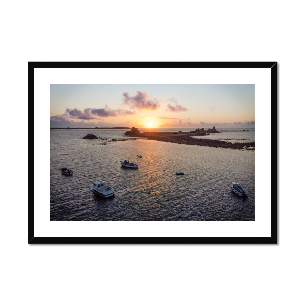 periglis sunset st agnes framed print