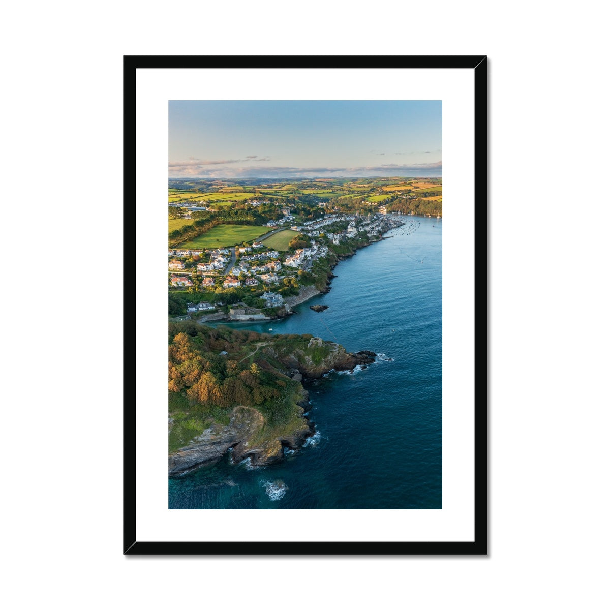 st catherines castle fowey framed print