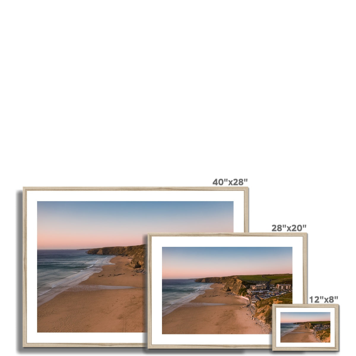 watergate bay framed photograph