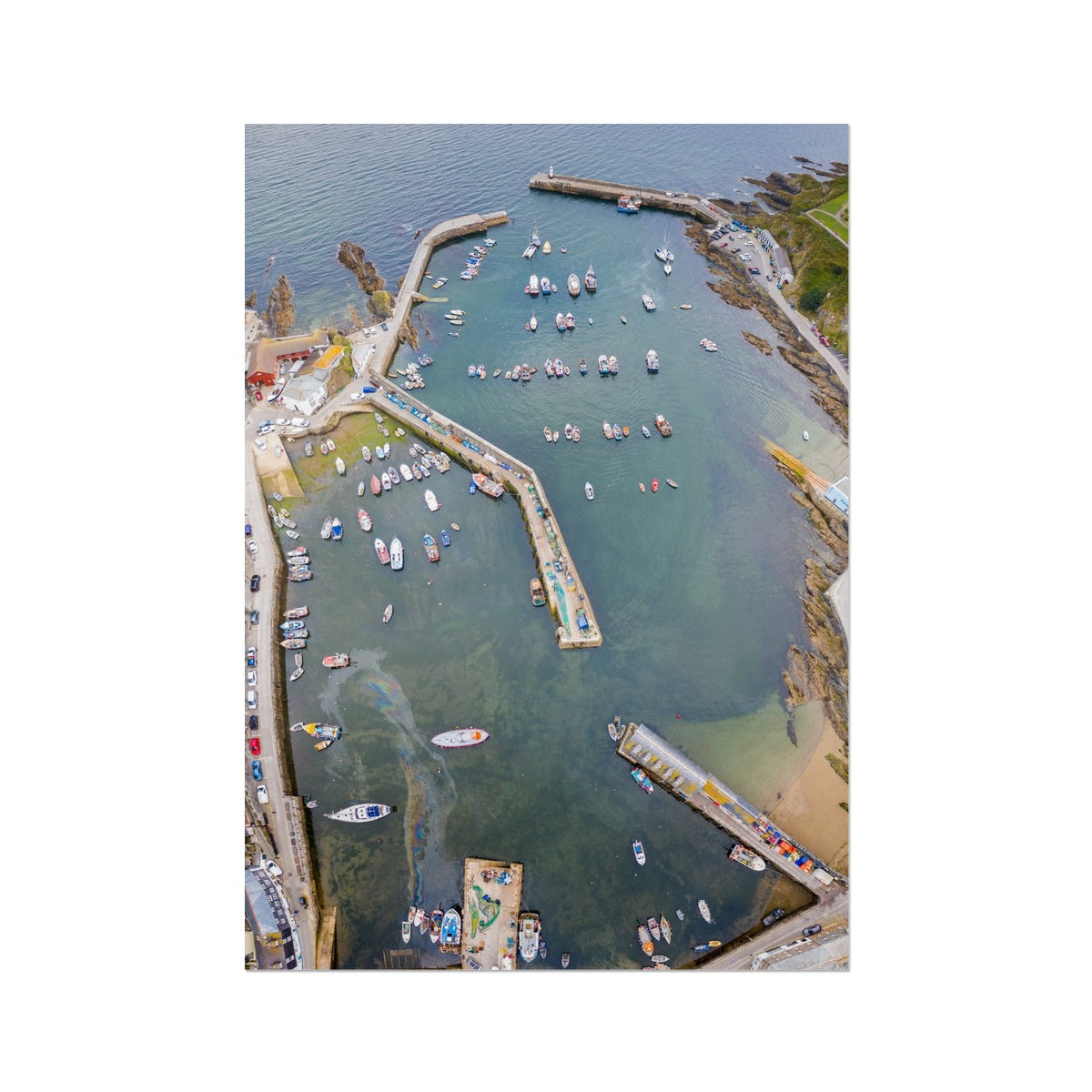 charlestown harbour from above