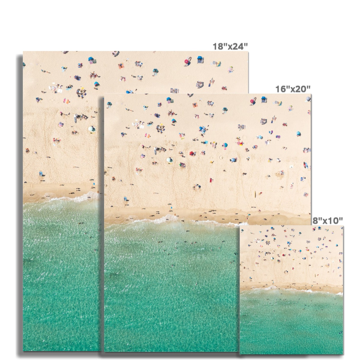 beachgoers picture sizes