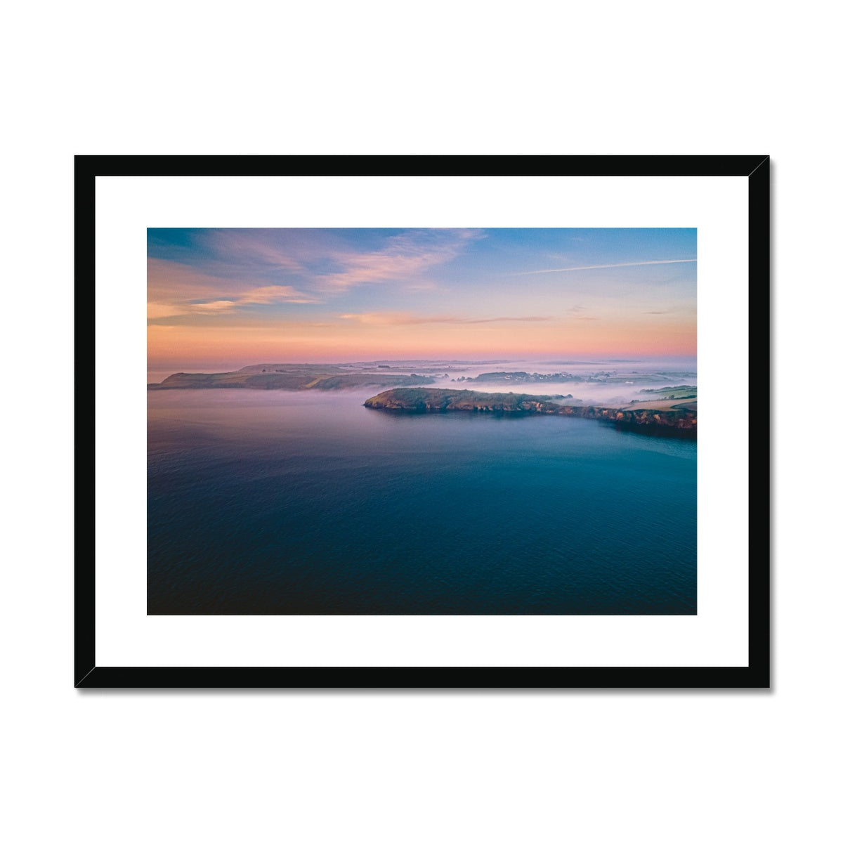 helford passage dawn framed print