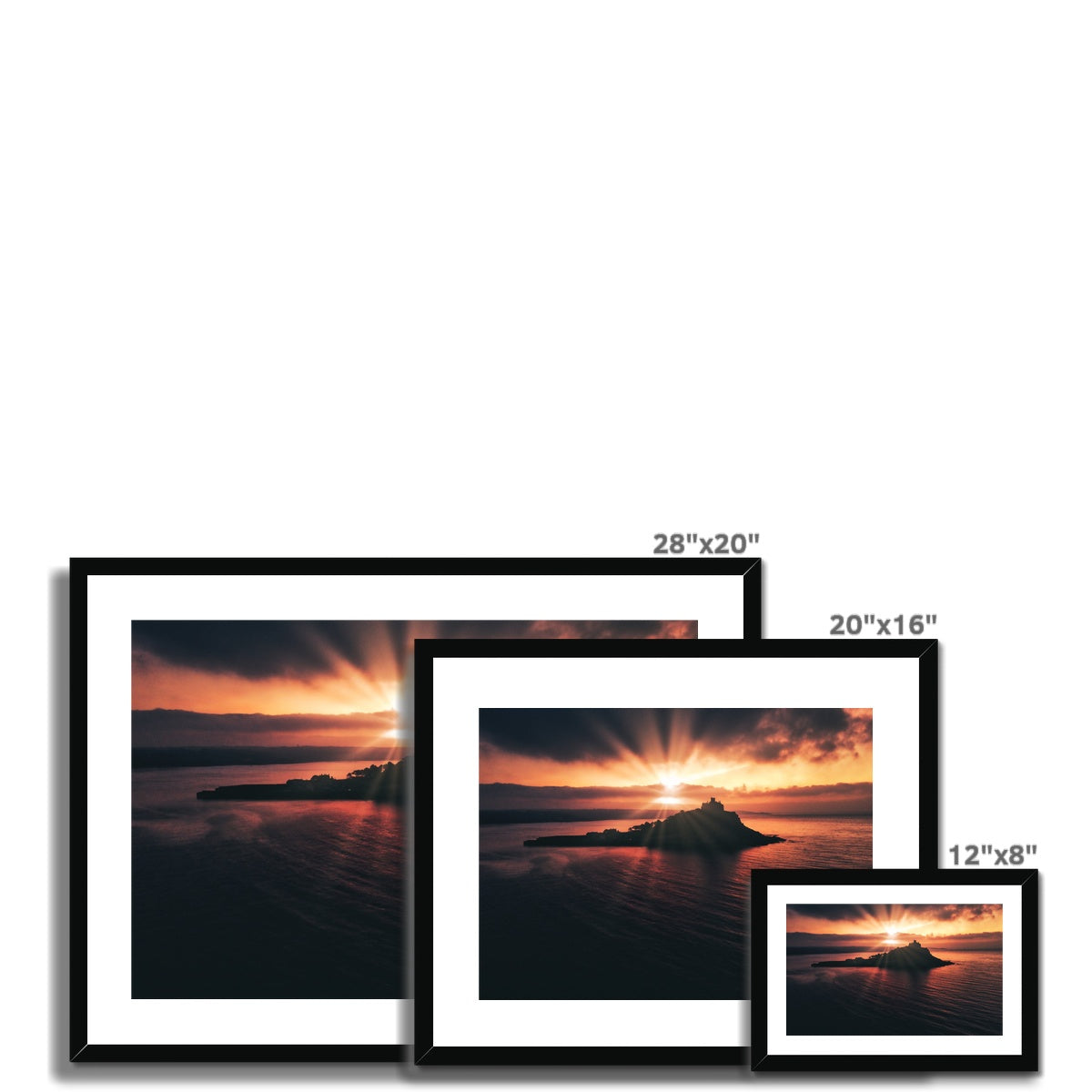 st michaels mount sunrise framed photograph