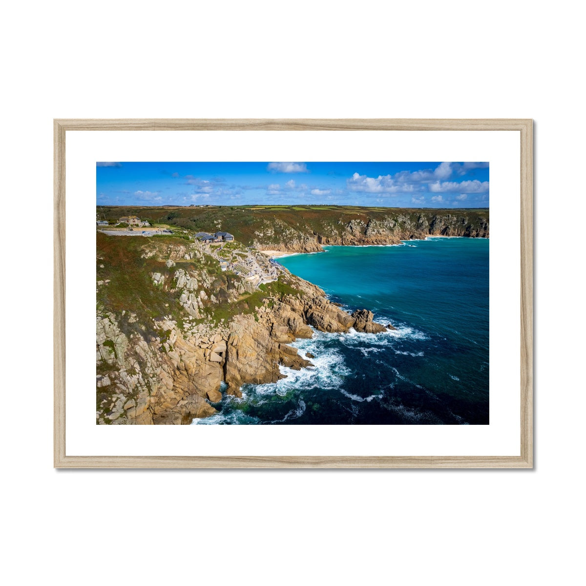 minack view wooden frame