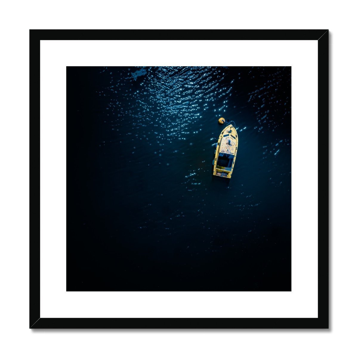 falmouth dark waters framed print