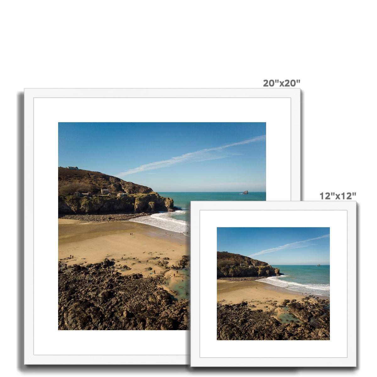 trevaunance cove wooden frame sizes